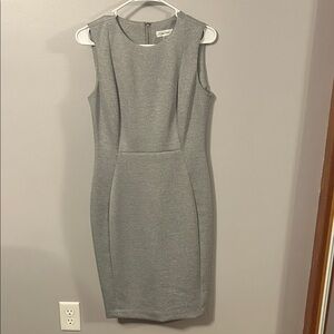 Calvin Klein Classic Gray Midi Dress
